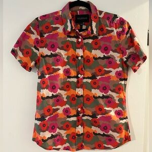 Wildfang Camo-Floral Button Down